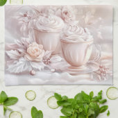 ビクトリアンなクリスマスのキッチンタオル - - キッチンタオル (折り畳み)