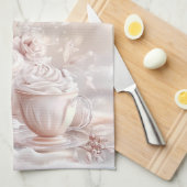 ビクトリアンなクリスマスのキッチンタオル - - キッチンタオル (四つ折り)