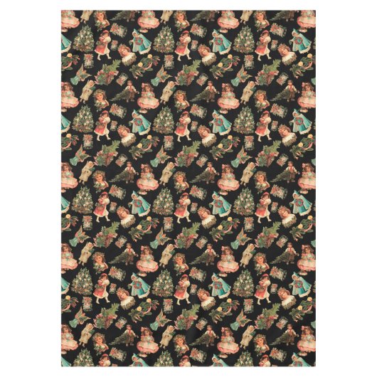 ビクトリアンなクリスマスのテーブルクロス テーブルクロス (正面)