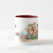 ビクトリアンなクリスマスのマグ マグカップ (中央)