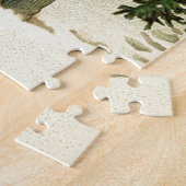 ビクトリアンなクリスマスのヴィンテージのレトロの芸術 ジグソーパズル (側面)