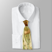 ビクトリアンなクリスマスの天使 ヴィンテージ ゴールド スター付き ネクタイ (タイ)