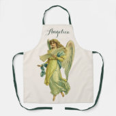 ビクトリアンなクリスマスの天使、 Gloria in Excelsis Deo エプロン (正面)