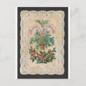 ビクトリアンなクリスマスの年賀状1870年 シーズンポストカード (正面)