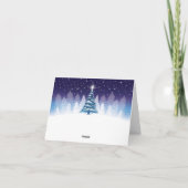 ビクトリアンなクリスマスの星の折り紙カード カード (裏面)