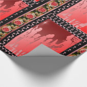 ビクトリアンなクリスマスの朝のギフト ラッピングペーパー (コーナー)