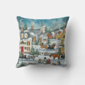 ビクトリアンなクリスマスの枕 クッション (裏面)