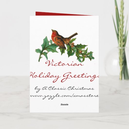 ビクトリアンなクリスマスカードの小さな女の子 シーズンカード (裏面)