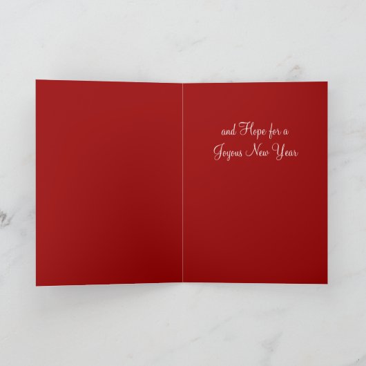 ビクトリアンなクリスマスカードの小さな女の子 シーズンカード (内部)