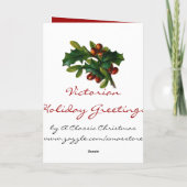 ビクトリアンなクリスマスカード シーズンカード (裏面)