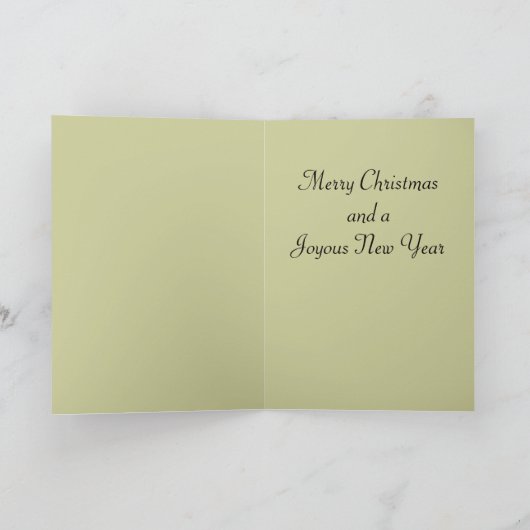 ビクトリアンなクリスマスカード-小さい天使 シーズンカード (内部)