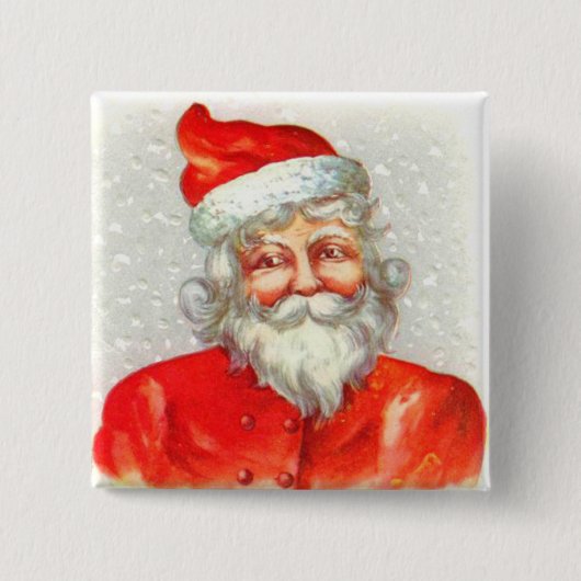 ビクトリアンなクリスマスボタンPin 缶バッジ (正面)