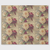 ビクトリアンなクリスマスローズ ラッピングペーパー (フラット)