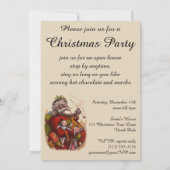 ビクトリアンなクリスマス ヴィンテージサンタクロースの招待状 招待状 (裏面)
