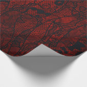 ビクトリアンなゴシックのカスタムなレースのギフト ラッピングペーパー (角)