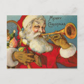 ビクトリアンなサンタのクリスマスの郵便はがき シーズンポストカード (正面)
