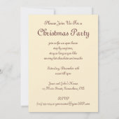 ビクトリアンなサンタクロースのクリスマスパーティー招待状 招待状 (裏面)
