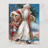 ビクトリアンなサンタクロース シーズンポストカード (正面)