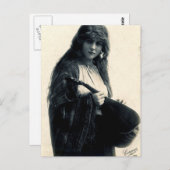 ビクトリアンなジプシーの郵便はがき ポストカード (正面/裏面)