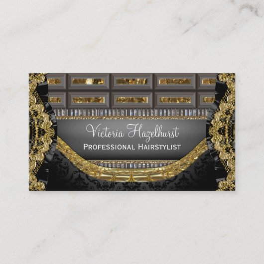 ビクトリアンなスタイリスト3.5" x 2.0" 名刺 (正面)