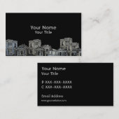 ビクトリアンなスタイルの古い家の不動産のカスタム・カード 名刺 (正面/裏面)