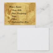 ビクトリアンなスタイルビジネスプロフィールカードテンプレート 名刺 (正面/裏面)