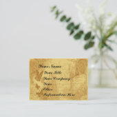 ビクトリアンなスタイルビジネスプロフィールカードテンプレート 名刺 (スタンド正面)