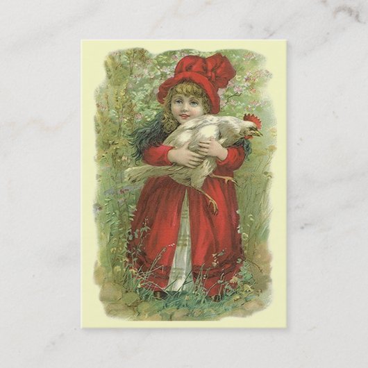 ビクトリアンなスタイルプロダクトは~の養鶏場の市場に付けます 名刺 (正面)