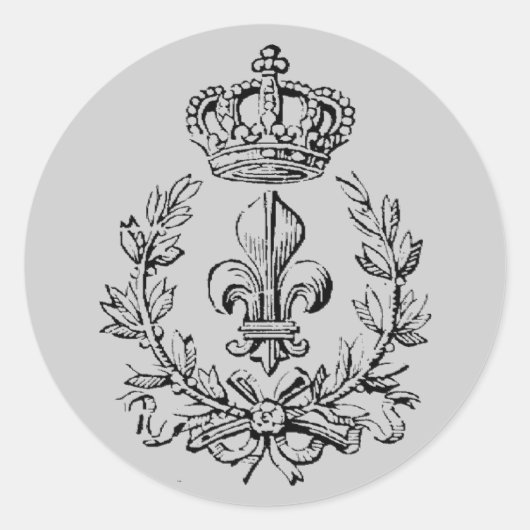 ビクトリアンなステッカー ラウンドシール (正面)