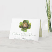 ビクトリアンなセントパトリックの日の挨拶状 カード (裏面)