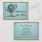 ビクトリアンなティーポットのエレガントな茶部屋 名刺 (正面/裏面)