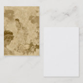 ビクトリアンなテーマの縦ビジネスプロフィールカード 名刺 (正面/裏面)