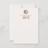 ビクトリアンなハイティーのパーティーのためのサンキューカード サンキューカード (裏面)