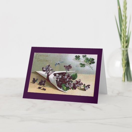 ビクトリアンなバイオレット カード (正面)