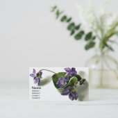 ビクトリアンなバイオレット 名刺 (スタンド正面)