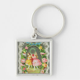 ビクトリアンなバレンタインカード キーホルダー