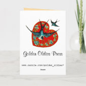 ビクトリアンなバレンタインデーカード シーズンカード (裏面)