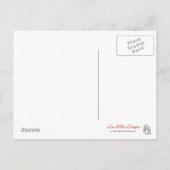 ビクトリアンなバレンタイン"キスの至福"のキューピッド シーズンポストカード (裏面)