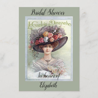 ビクトリアンなブライダルシャワー 招待状
