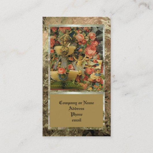 ビクトリアンなプロフィールか名刺 名刺 (正面)