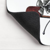 ビクトリアンなヘリコプターの航空機の考案物 マウスパッド (コーナー)