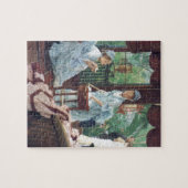 ビクトリアンなホームパーティの茶ファッションTissot ジグソーパズル (横)