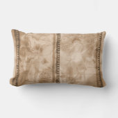 ビクトリアンなミュージシャンのセピア色のフィルムのコラージュ- L ランバークッション (正面)