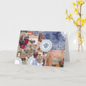 ビクトリアンなメッセージカード カード (黄色い花)