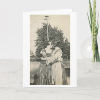 ビクトリアンなレズビアンのバレンタインデーカード シーズンカード