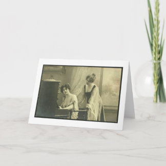 ビクトリアンなレズビアンのバレンタインデーカード シーズンカード