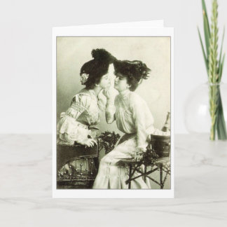 ビクトリアンなレズビアンのバレンタインデーカード シーズンカード