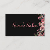 ビクトリアンなヴィンテージのヘアーサロンの美しいの名刺 名刺 (裏面)