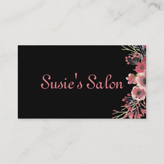 ビクトリアンなヴィンテージのヘアーサロンの美しいの名刺 名刺 (裏面)