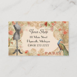 ビクトリアンなヴィンテージの裁縫婦の名刺 名刺